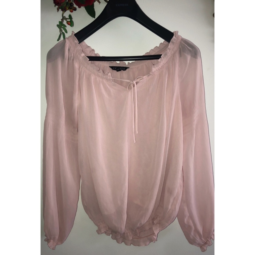 EXPRESS Blush Long Sleeve Shirt